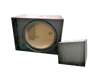 10'' square 3/4'' - tick single woofer box (pvc)
