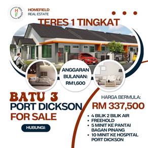 Rumah Teres 4 Bilik 2 bilik air dekat dengan Kem tentera Sirusa PD