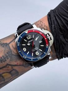 Custom Seiko Mod 42mm Resin Pepsi PAM Diver Sub