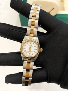Rolex Oyster Perpetual 26 Half 18k750 Yellow Gold