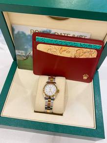 Rolex Oyster Perpetual 26 Half 18k750 Yellow Gold