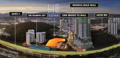 Newly Renovated 2 Bedroom Apartment in Quinn Residence Wangsa Maju KL
