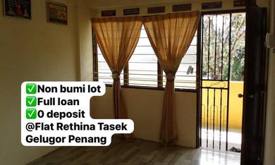 Flat Taman Rethina Tasek Gelugor Penang💥MAMPU MILIK💥