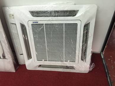 York 2hp ceiling cassette aircond B102