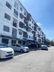 Free gift aircond. Flat Taman Merak Jaya, Simpang Ampat. FULLY RENO.