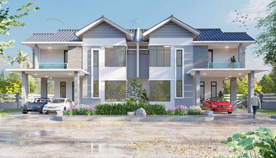 (Kg Chempaka,Kota Bharu) 2 Unit Semi-d Mewah 2 Tingkat