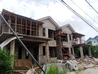 (Kg Chempaka,Kota Bharu) 2 Unit Semi-d Mewah 2 Tingkat