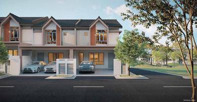 New Double Storey Terrace Project in Bandar Baru Enstek behind Zemart