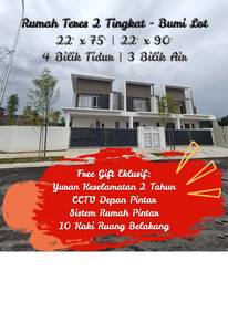 Rumah Teres 2 Tingkat (Bumi Lot)