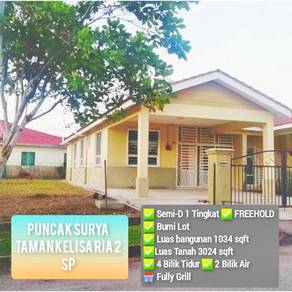 Semi D Taman Kelisa Ria Puncak Surya Sungai Petani Sangat Murah