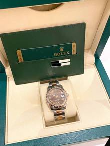 2016 Rolex Datejust 31 18k 750 Rose Gold Chocolate