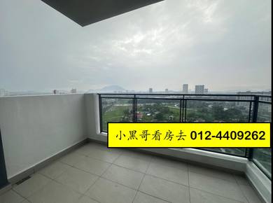 Gem Residences | Perai | Rent 2.8K | 3+1 Rooms | Large Balcony