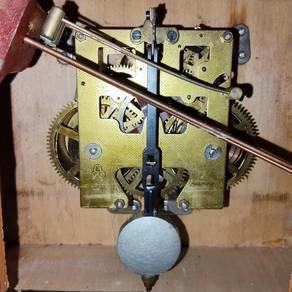 Vintage Wind-Up Mantle Clock Table Jam Hiasan