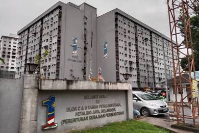 HANYA 1KM KE KTM KOMUTER JALAN TEMPLER Pangsapuri Petaling Utama PJ