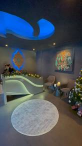 Reception desk + LED lighting 