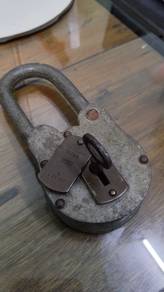Antique British Made Patlock Antik Manga Kunci Eng