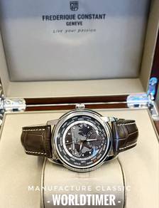Frederique Constant Worldtimer Steel 42mm full set