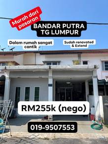 SANGAT CANTIK & RENOVATED TAMAN BANDAR PUTRA TG LUMPUR BEBAS Banjir