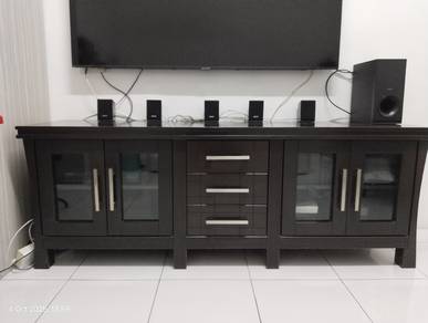 Solid Wood Hall Cabinet TV Cupboard Rack Almari
