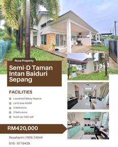 Semi-D Taman Intan Baiduri Sepang