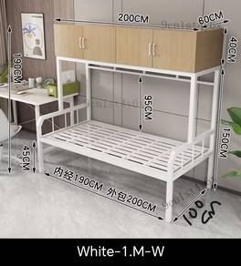 Metal Bed frame with storage (new) 