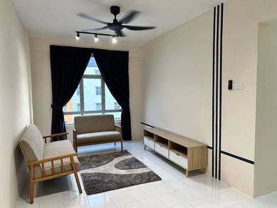 Skudai Pulai Mutiara Apartment 3 Bed 2 Bath Renovated Fully Furnished