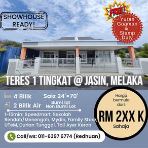 Teres 1 Tingkat di Kesang Jasin, Melaka