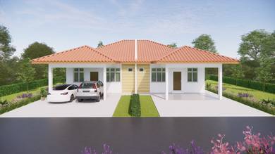 SEMI-D design simple di KETEREH, kELANTAN UNTK dijual