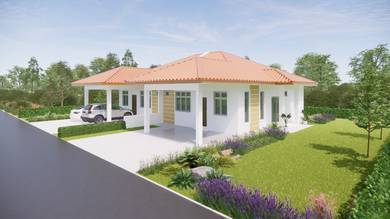 SEMI-D design simple di KETEREH, kELANTAN UNTK dijual