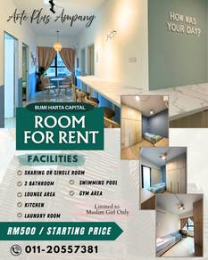 ROOM FOR RENT @ Arte Plus Ampang