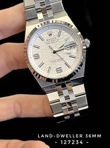 Rolex Land-Dweller 36mm 127234 white gold fluted