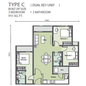 Sunway GeoLake Residences, FREEHOLD FULL LOAN【 Best Ownstay & Investme