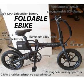 FOLDABLE EBIKE electric bicycle scooter bike Li io