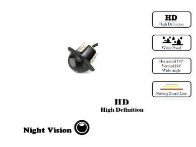 REAR VIEW REVERSE CAMERA HD Night vision Plug-In
