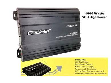 CALIBER 2CH MOSFET AMPLIFIER 1800W Max Power