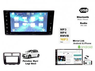 7'' usb sd ml bt mp5 player, oem myvi lagi best