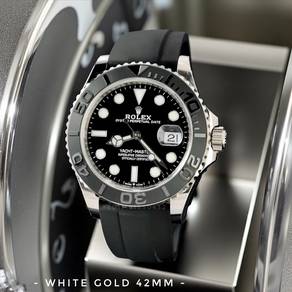 Rolex YachtMaster white gold 42m oysterflex 226659