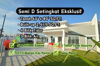 Semi D Setingkat BUMI LOT | Tanah 60x80 | Hanya RM520K++