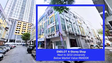 [BELOW Market RM300K] Endlot 4-Storey Shop 🔥 Next to SEGI University