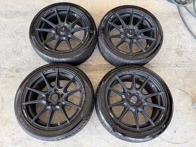 Rim enkei tuning sc46 siap tayar potenza re004 98%