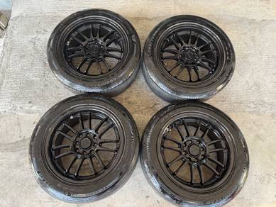 Rim re30 gloss black neo waja iriz alza jazz ek eg
