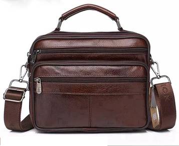 Genuine Cowhide Leather Z.Nick Mens Sling Bag