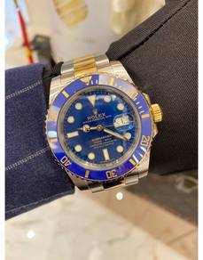 Rolex Submariner Date Half 18K 750 Yellow Gold