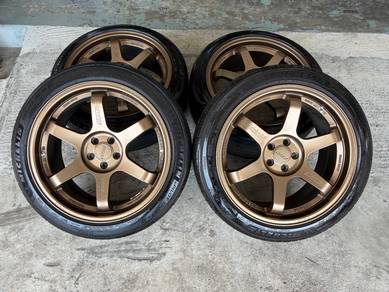 Rim te37 bronze like new 18 inch gt86 wish subaru