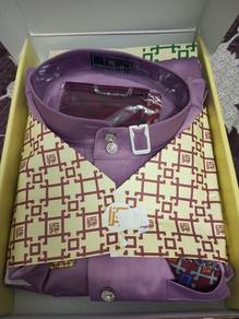 Baju Melayu kinza Exclusive (L) -DustyPurple