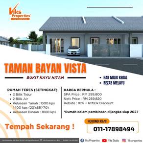 Teres setingkat baru di Bukit Kayu Hitam ! Free Booking !