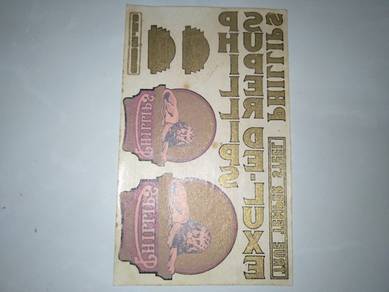 Sticker Minyak Original Basikal Klasik PHILLIPS SU