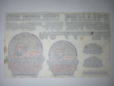 Sticker Minyak Original Basikal Klasik PHILLIPS SU