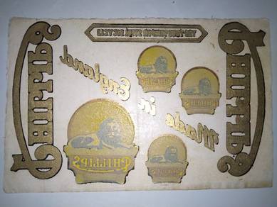 Sticker Minyak Original Basikal Klasik PHILLIPS