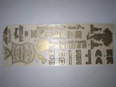 Sticker Minyak Original Basikal Klasik RALEIGH